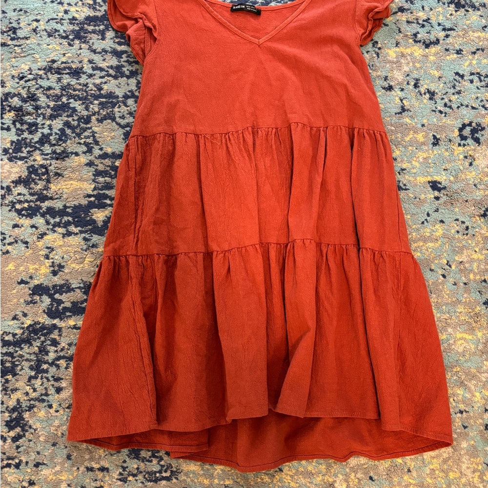 Women’s Red Tiered Dress